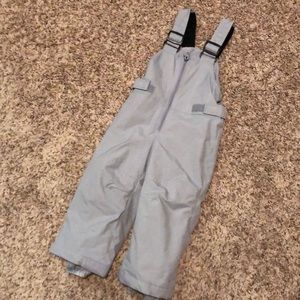 Grey snow bibs